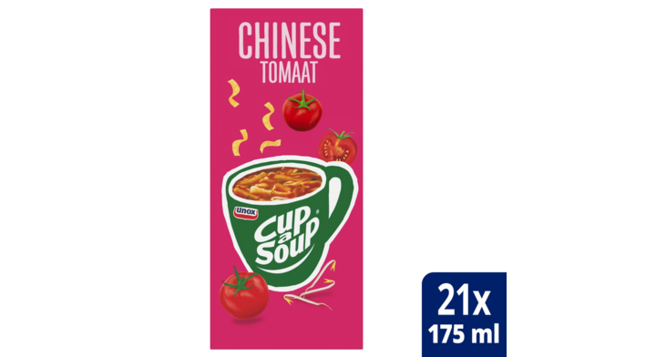 Cup-a-Soup, soep, 175ml, Chinese tomaat (21 zakjes)
