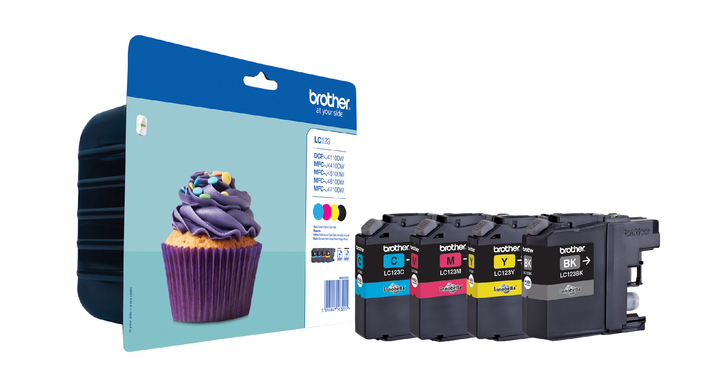 Inkcartridge brother lc-123 valuepack zw bl rd gl(lc123valb)