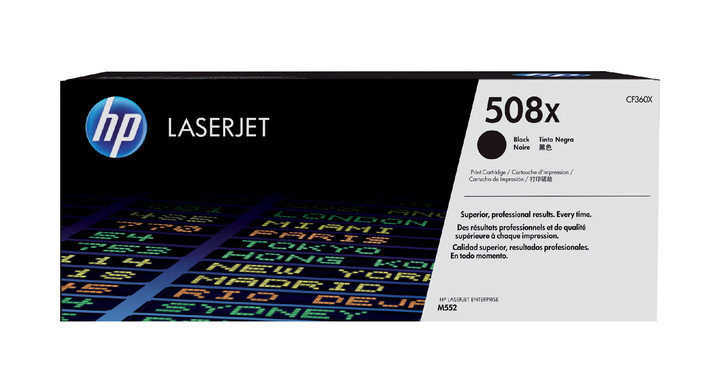 Tonercartridge hp 508x cf360x 12.5k zwart(cf360x)