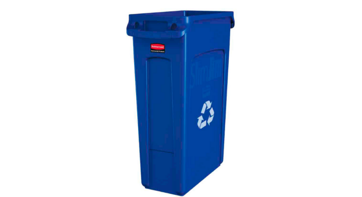 Rubbermaid Slim Jim, afvalbak, 87 liter, blauw, VB 186383