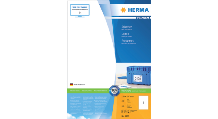 Etiket herma superprint 4428 a4 100st