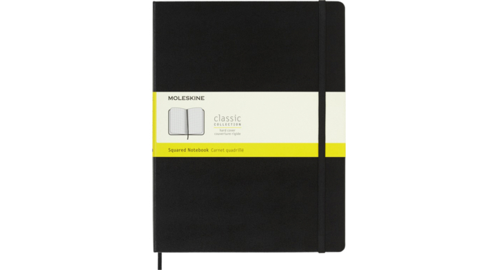 Notitieboek moleskine xl 190x250 rt hc zw(qp091)