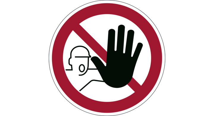 Durable, vloersticker 'verboden toegang' (1 stuk)