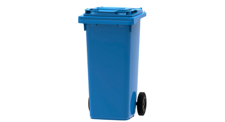 Mini-rolcontainer, 120 liter, blauw, VB 120000