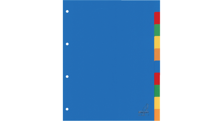Tabblad kangaro a410 a4 4r blanco pp ass 10dlg(a410)