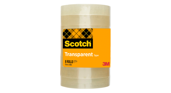 Plakband Scotch 508 | 19mmx66m | transparant | 8 rollen (5081966A)