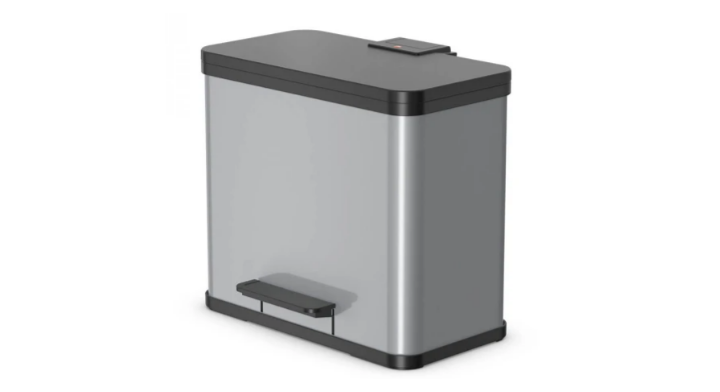 Hailo Öko Trio Plus, pedaalemmer, 3x9 liter, zilver, VB 016249