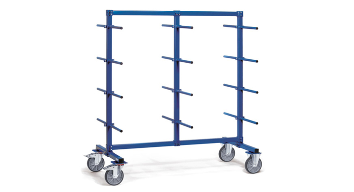 Draagarmwagen met poedercoating en pvc, 1800x800x1807 mm