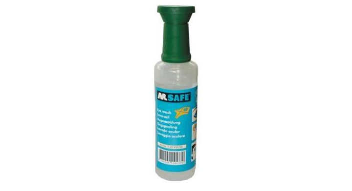 M-SAFE, oogspoelfles, 500 ml, inclusief oogbadje