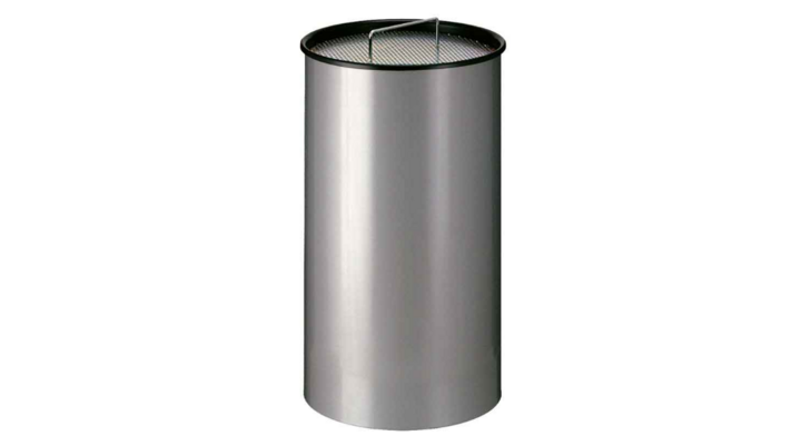 Zandasbak, 50 liter, Ø320x594 mm, aluminiumgrijs, VB 192000