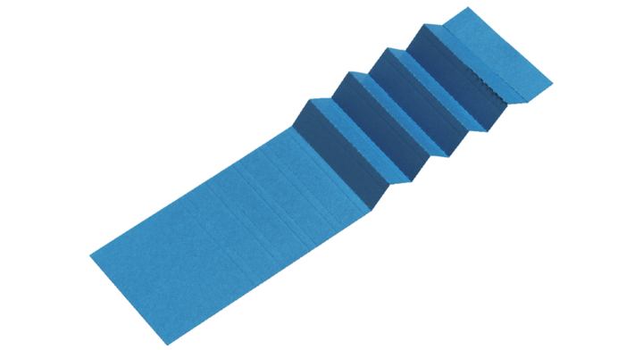 Ruiterstrook a5847-6 blauw