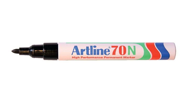 Viltstift artline 70 perm rond 1.5mm zwart