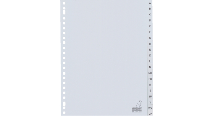 Tabblad kangaro g420azm a4 23r a-z pp 20dlg grijs(g420azm)