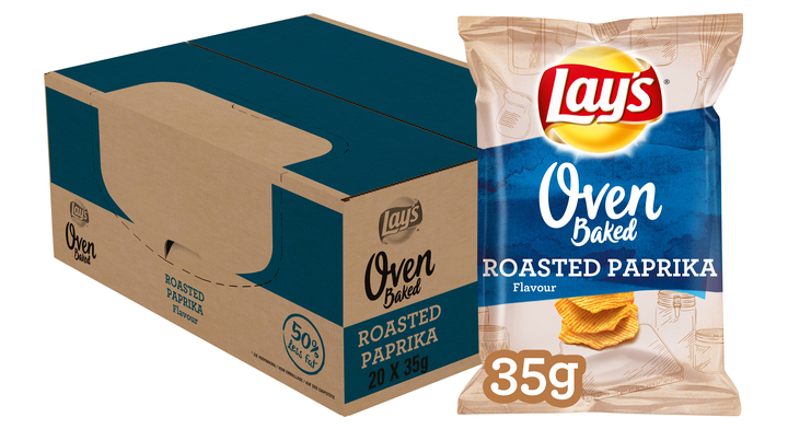 Chips lay's oven roasted paprika zakje 35gr(37153)