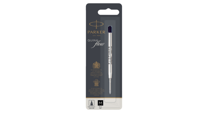 Balpenvulling parker quinkflow medium zwart(s0909550)