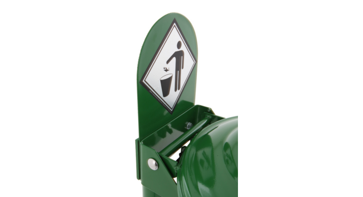 Stalen signaleringsplaat, groen, VB 650477