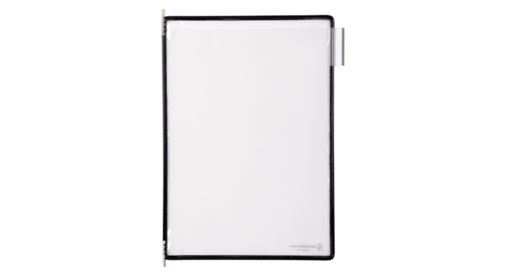 Zichtpaneel tarifold a4 verticaal zwart 10st(114007)