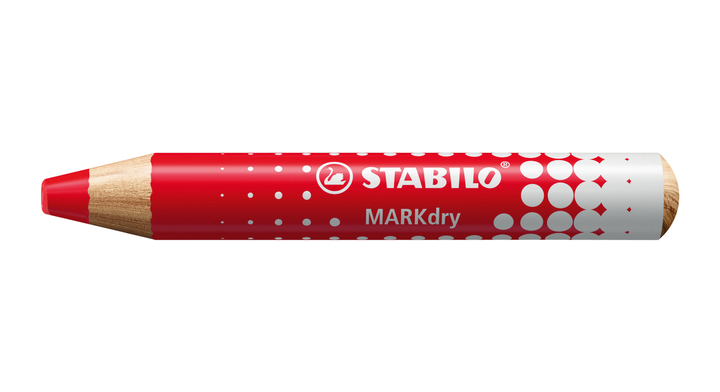Whiteboardpotlood stabilo markdry rood(648/40)