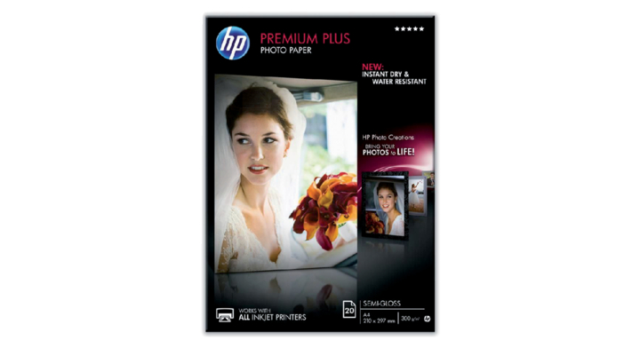 Inkjetpapier hp cr673a a4 300gr pr plus semi glans(1659248)