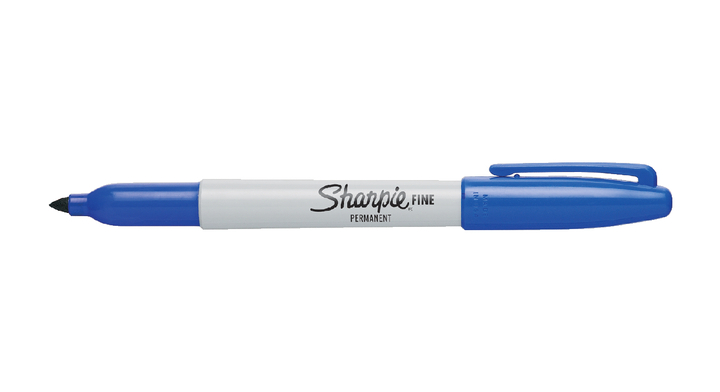 Viltstift sharpie perm fine rond 1.0mm blauw