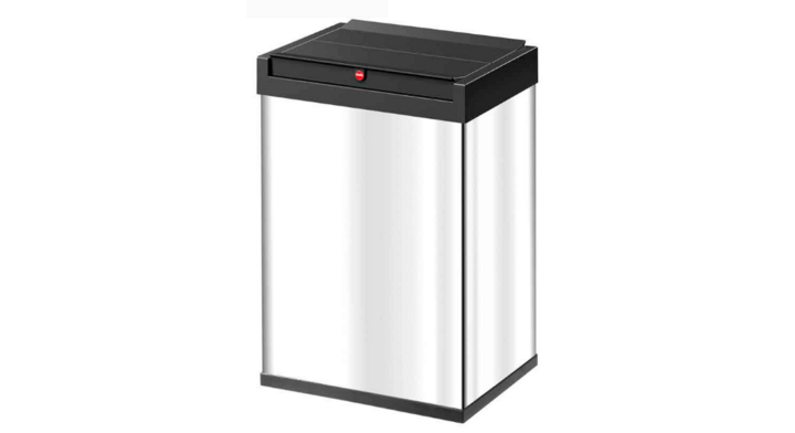 Big-Box Hailo Swing, afvalbak 35 liter, RVS/zwart, VB 001498