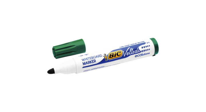 Viltstift bic 1701 whiteboard rond 1.3mm groen