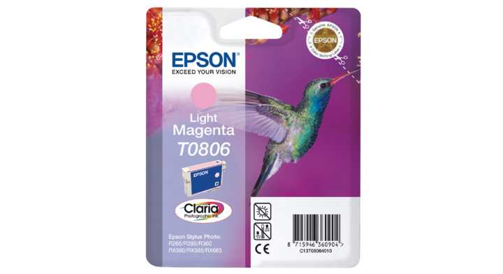 Inkcartridge epson t080640 lichtrood