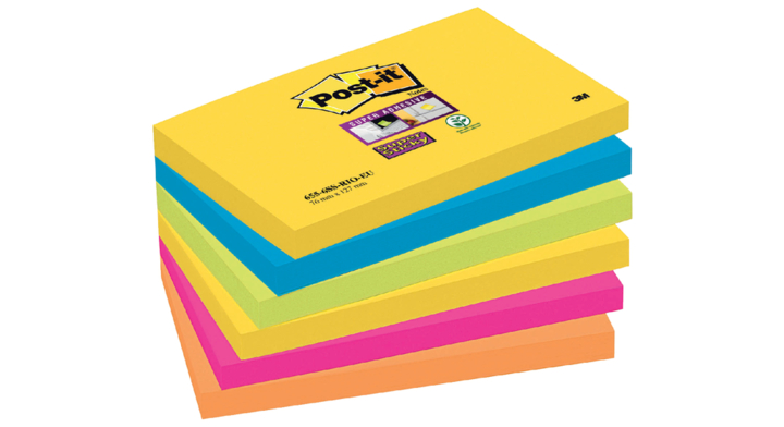 Memoblok 3m post-it 655-ssro 76x127mm rio(655-ssro)