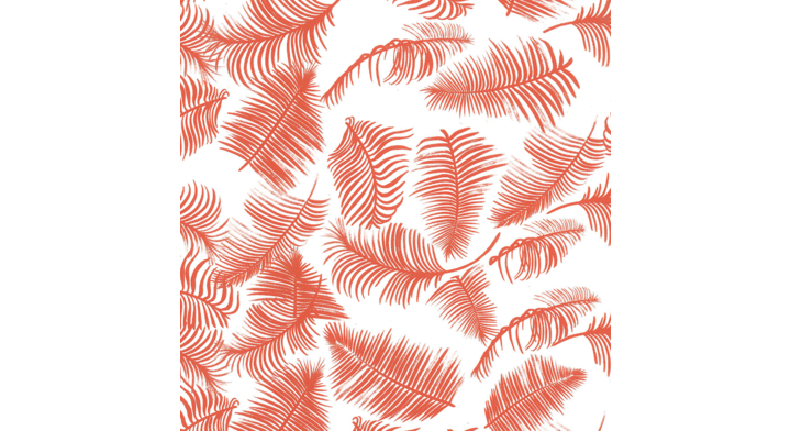 Cadeaupapier, 30cmx200m, 188, Feathers terra