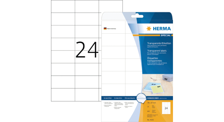 Etiket herma superprint 4685 70x37mm tr 600st