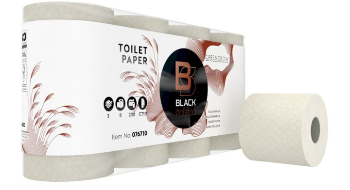 BlackSatino GreenGrow | Toiletpapier | 200 Vel | 3-Laags | CT10 | Lichtbeige | 076710 (48 stuks)