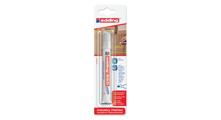 Viltstift edding 950 pasta rond 10mm wit