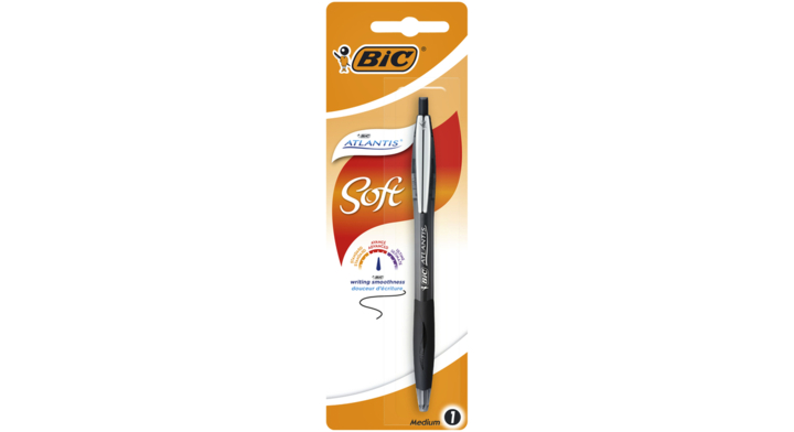 Balpen bic atlantis zwart