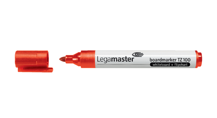 Legamaster TZ100, whiteboard viltstift, 1.5-3mm, rond, rood
