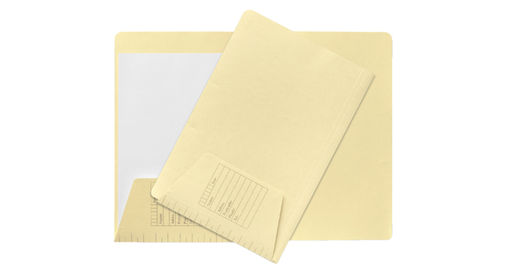 Binnenmap jalema folio 160gr met flap lichtgeel(8351600-1205