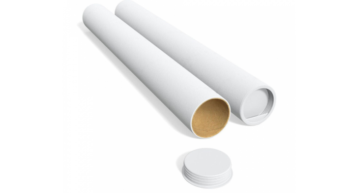 Kartonnen verzendkoker met doppen, diam. 60mm, 550mm (132st)