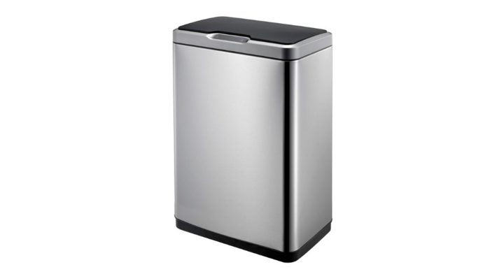 Eko, sensor afvalbak, 45 liter, mat RVS/zwart, VB 927845