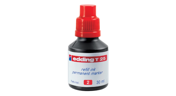 Viltstiftinkt edding t25 rood