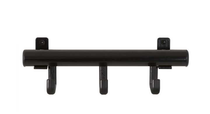 Wandkapstok Techno | 32cm | 3-Haaks | Zwart | VB 717996