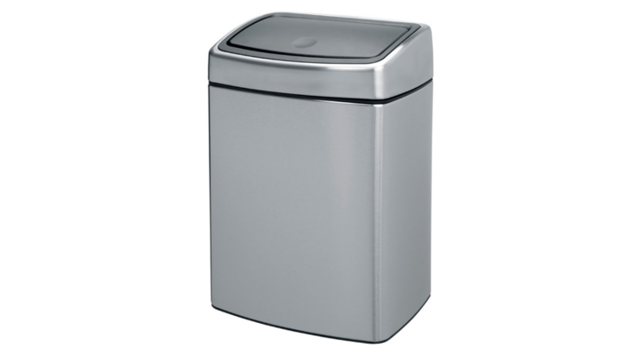 Brabantia Touch Bin, afvalbak, 10 liter, mat RVS, VB 477225