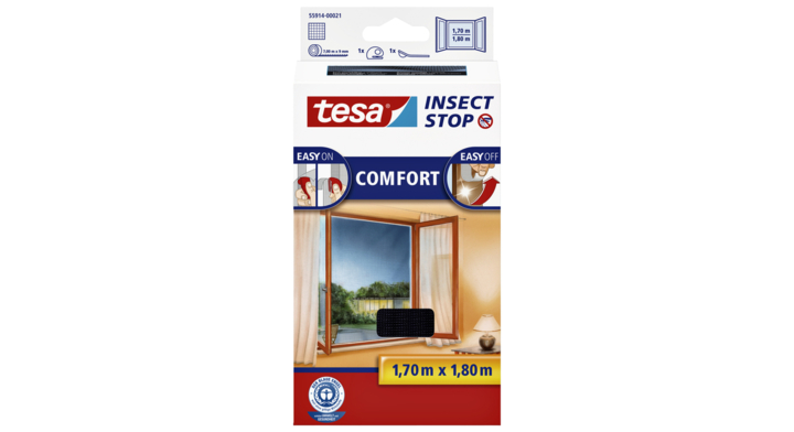 Vliegenhor tesa raam 55914 1.7x1.8m zwart(55914-00021-00)