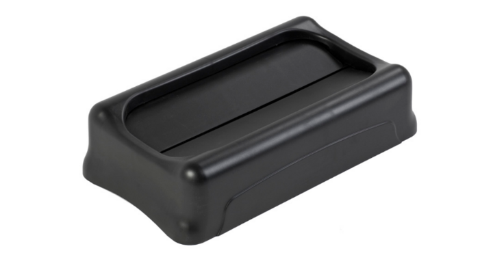 Rubbermaid Slim Jim, tuimeldeksel, zwart, VB 186406