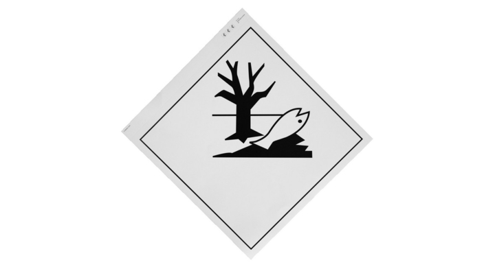 Etiket milieugevaar, PE, 300x300mm, permanent (250 stuks)