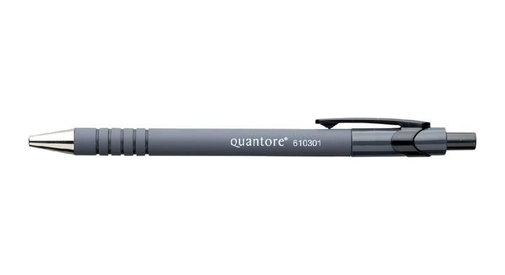 Balpen quantore grip retractable zwart