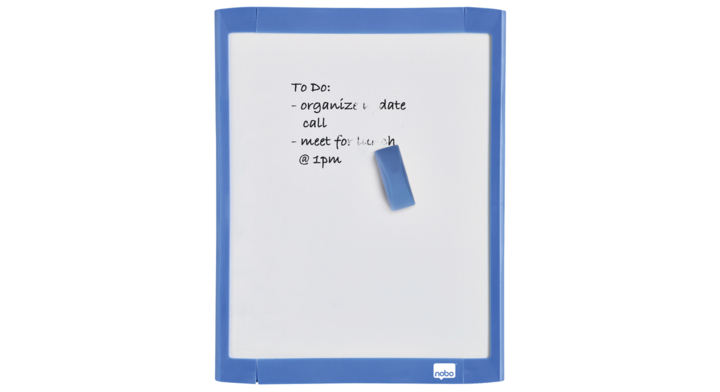 Whiteboard nobo 21.6x28cm gelakt assorti(1903816)