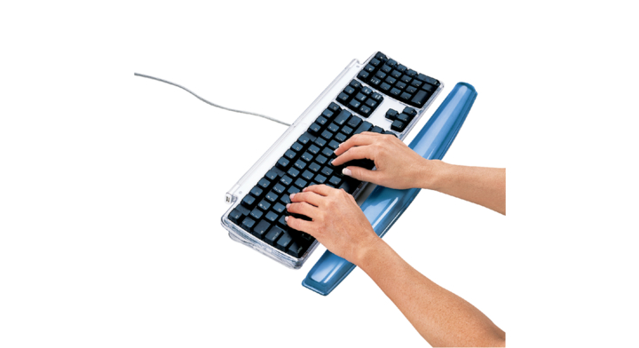 Polssteun fellowes blauw