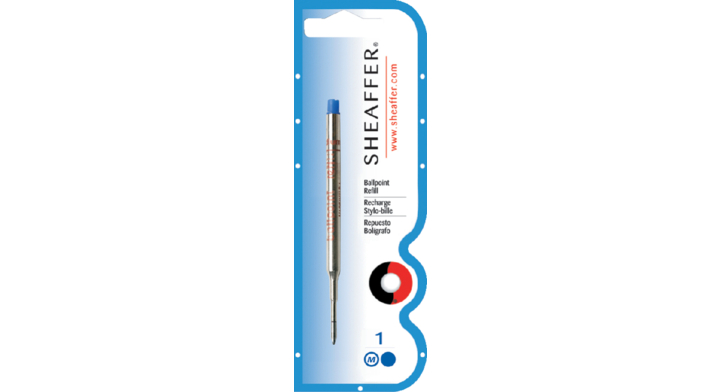 Balpenvulling sheaffer medium blauw