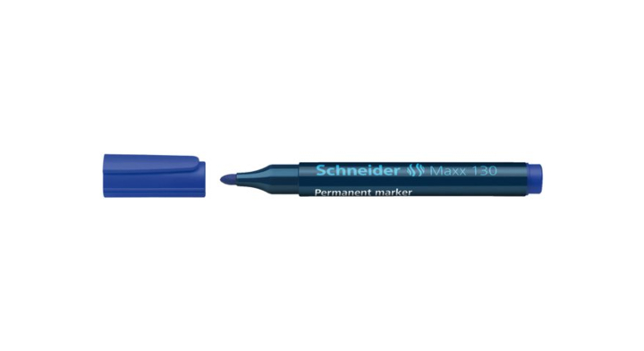 Viltstift schneider 130 rond blauw(s-113003)