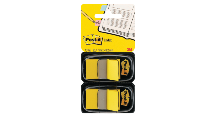 Indextabs 3m post-it 680-y2eu medium geel(680-y2eu)