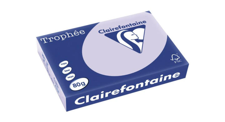 Kopieerpapier clairefontaine trophee a4 80gr lila